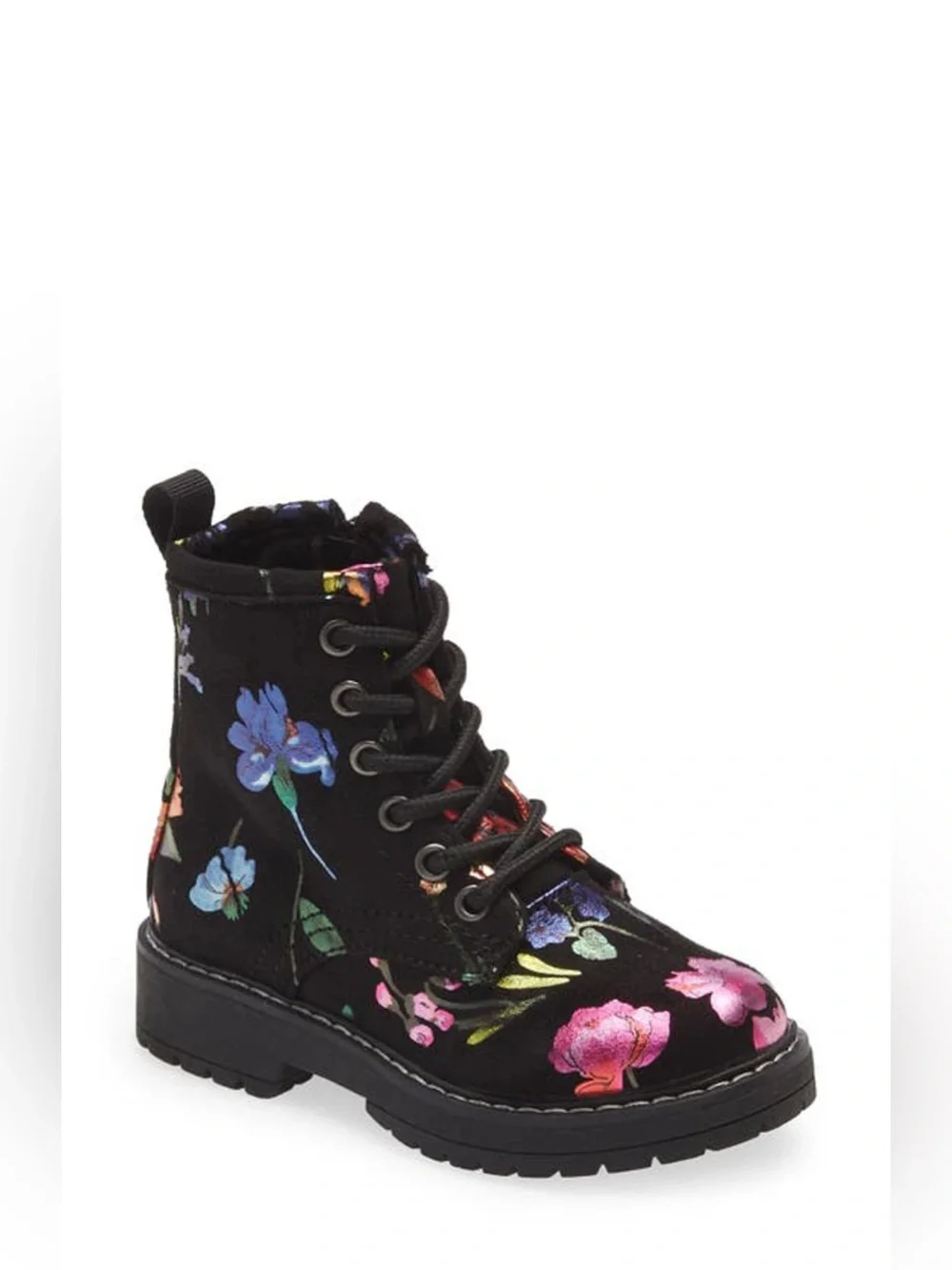 Girls Steve Madden BETTYY Floral LACE-UP BOOTS